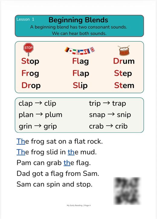 Book 2 Lesson 1 page